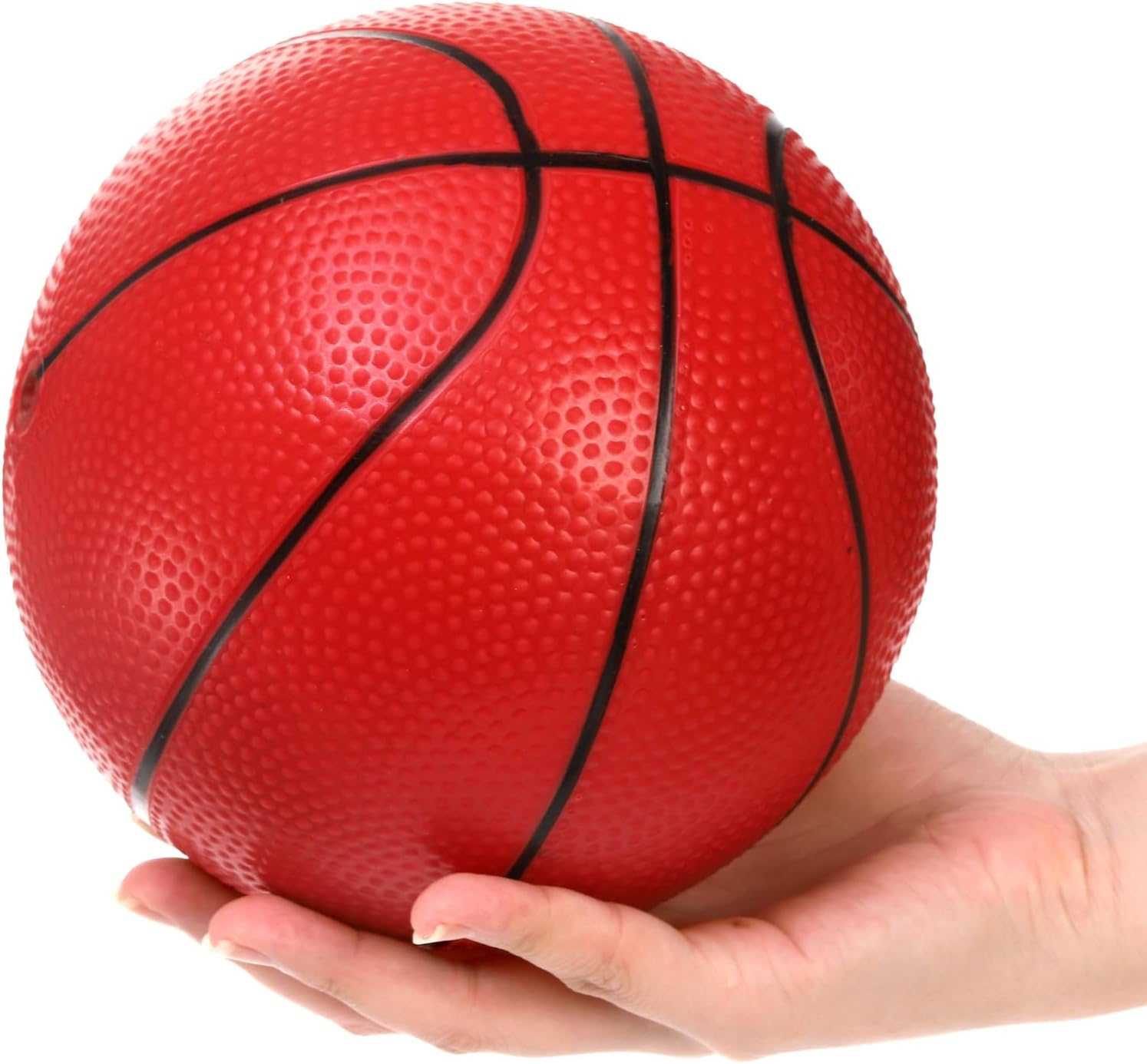 8 Pack Mini Basketballs, 7" Small Pool Basketball with Pump, Inflatable PVC Basketball Hoop Indoor, Toy Replacement Basketballs for Pool, Sports Party, Water Games, Kids Outdoor Play image 3 of 7 B0D59ZXBSH