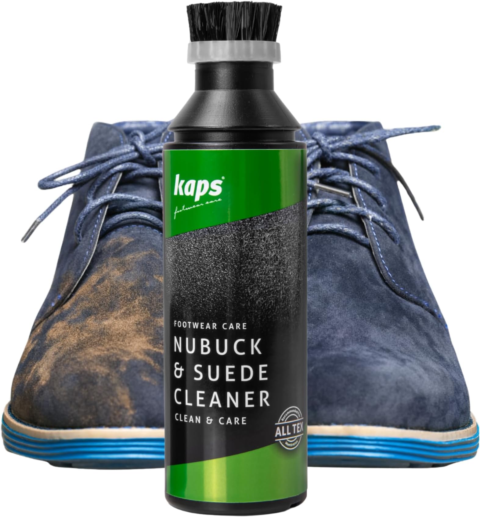 – Nubuck & Suede Shoe Boot Cleaner with Brush Applicator Cap, Shampoo For, 75 ml - 2.53 fl. oz.