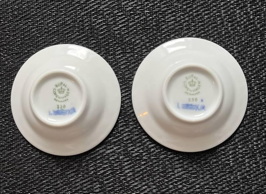 ロイヤルコペンハーゲン　バタープレート（豆皿）フルレース　約７.４cm　２枚です ロイヤルコペンハーゲン/ブルーフルーテッド/フルレース 豆皿