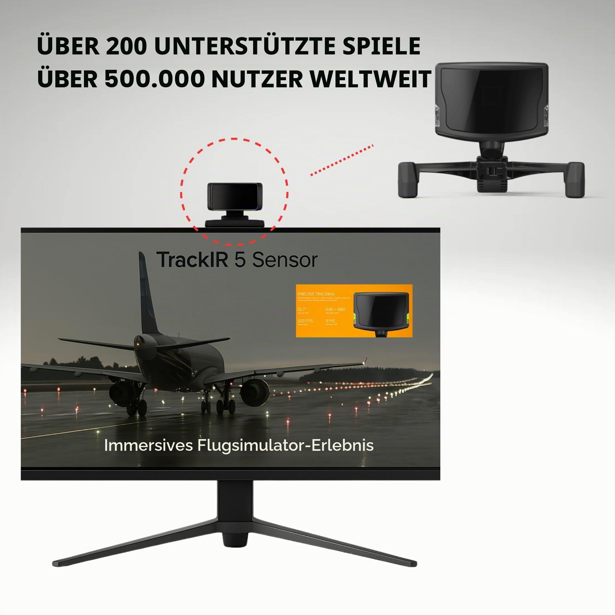 TrackIr 5 Premium Head-Tracking für Gaming