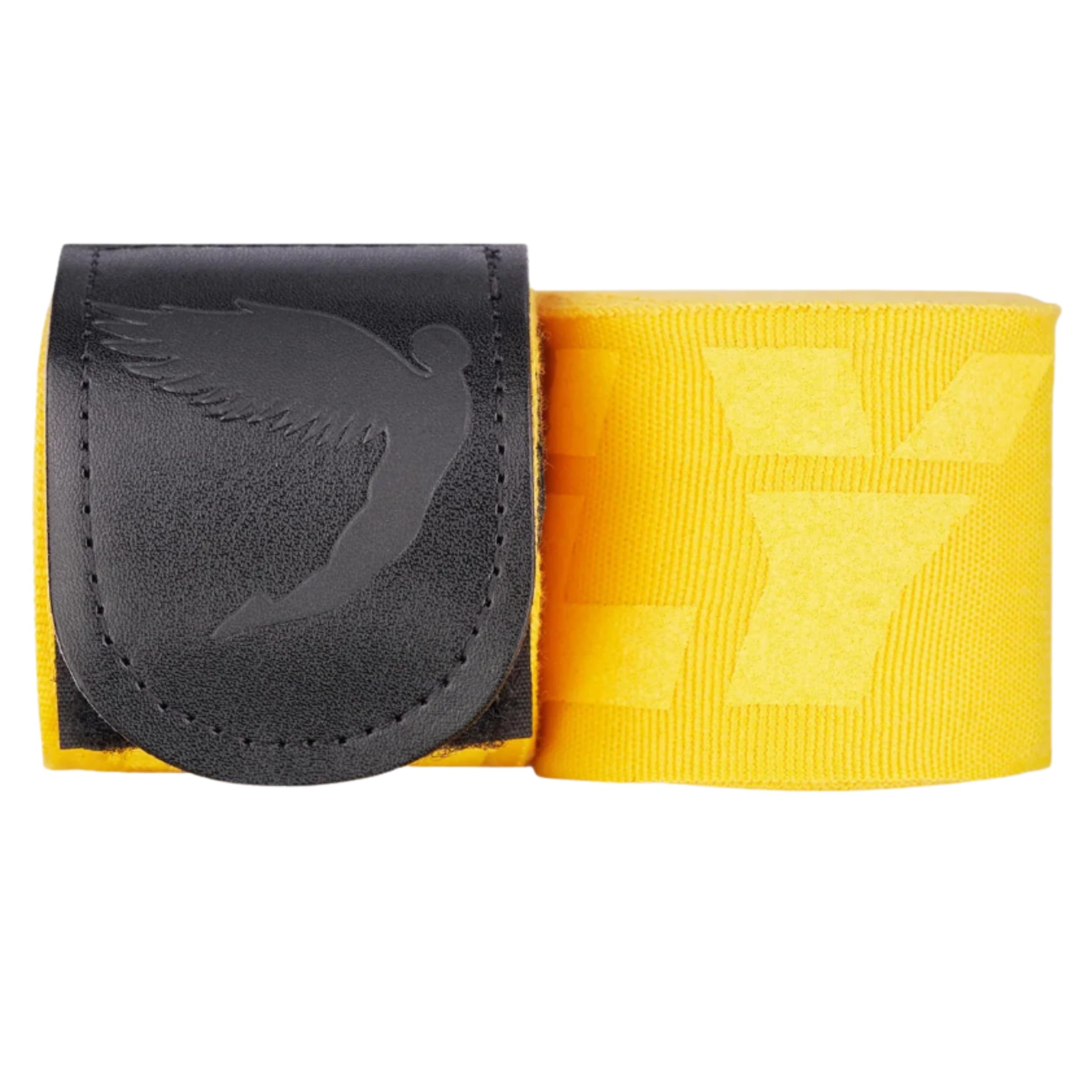 FLY Sports Premium Boxing and Martial Arts Equipment | Boxing Hand Wraps | Big Logo Handwraps Yellow 250cm