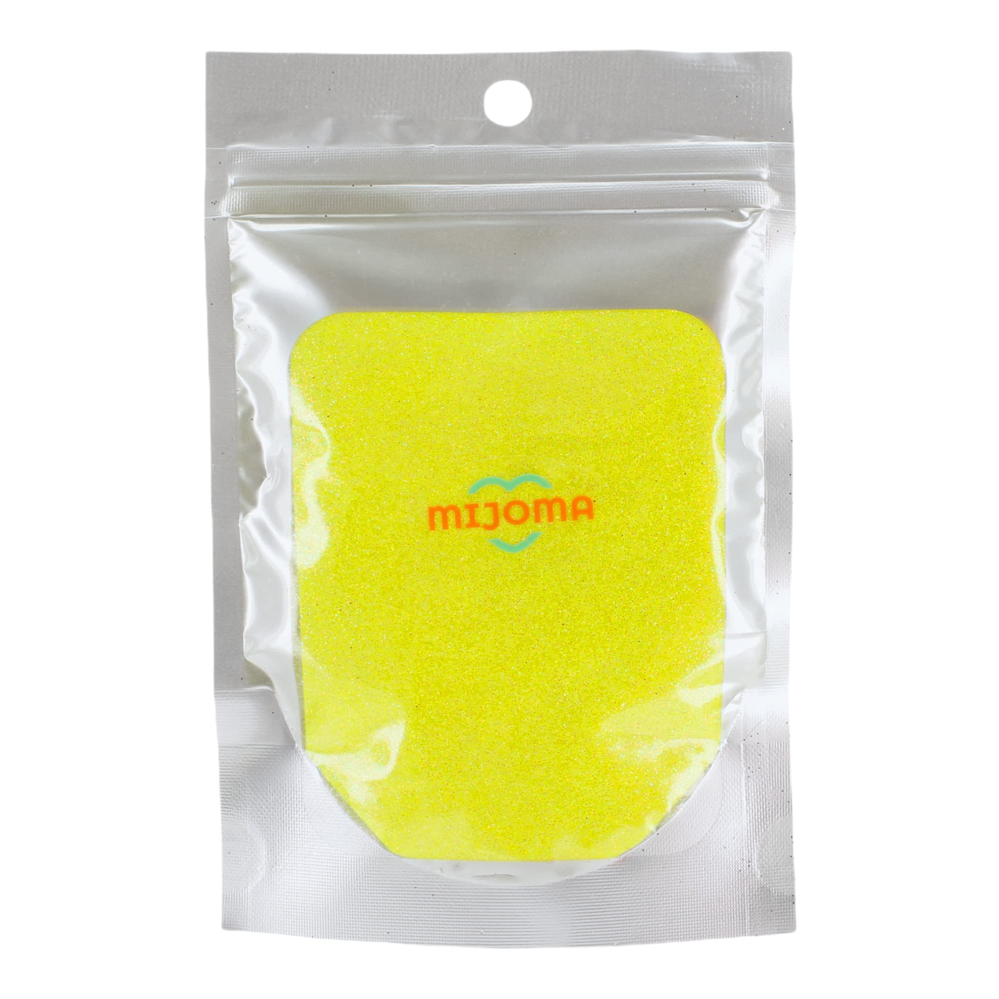 Purpurina en polvo brillante para manualidades y decoración de paredes, 100 g, color amarillo neón