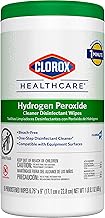 Clorox Healthcare Hydrogen Peroxide Cleaner Disinfectant Wipes, 6.75" x 9", 95 Count (Package May Vary)