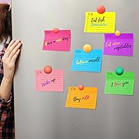 Vista 7 de Pajean 9 Piezas/450 Hojas Lista de Tareas Notas Adhesivas 3x4 Pulgadas Almohadillas Autoadhesivas con Líneas Notas Adhesivas de Planificador