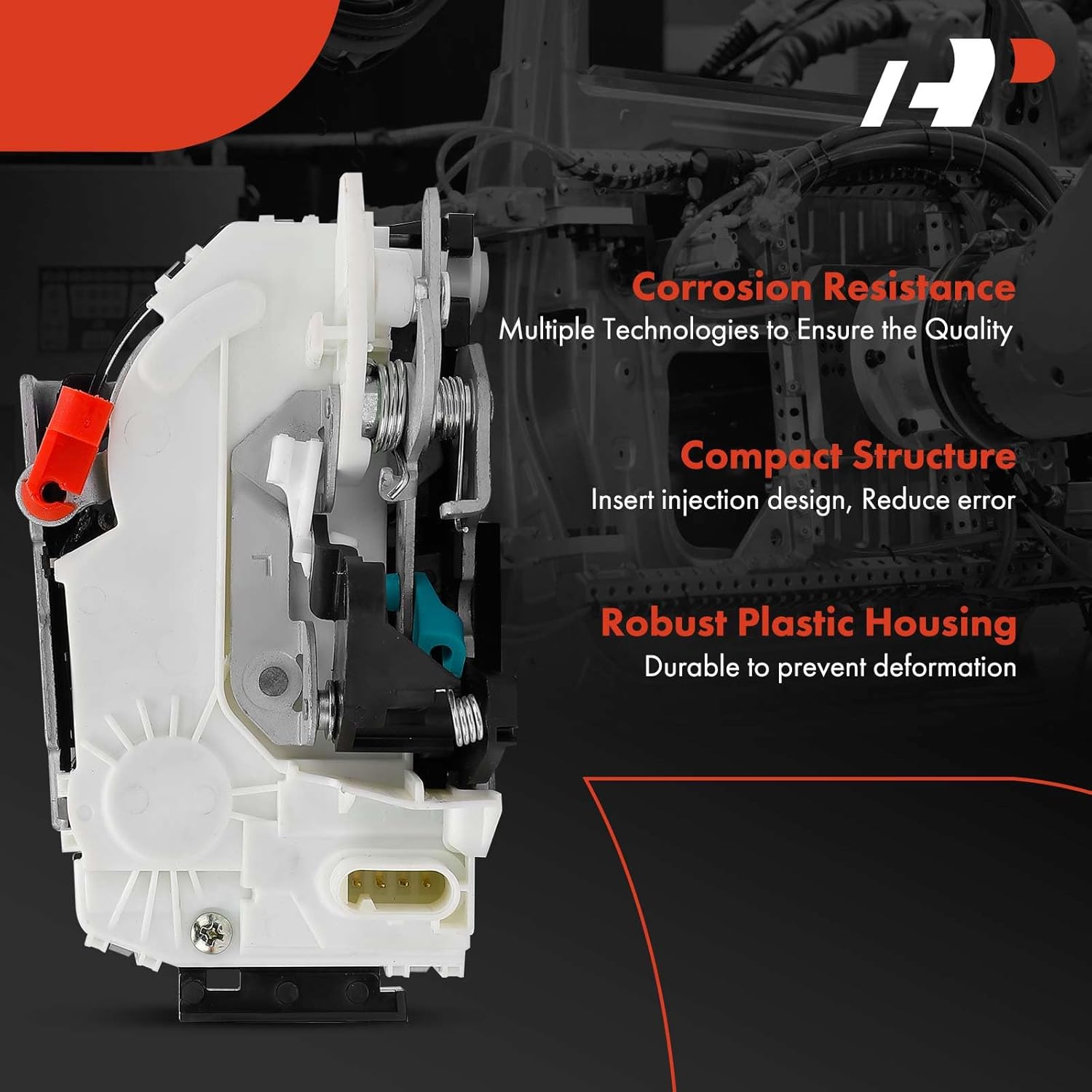 A-Premium Rear Left Driver Side Door Lock Actuator Compatible with Jeep Wrangler 2010-2018 Sport Utility 4 Door