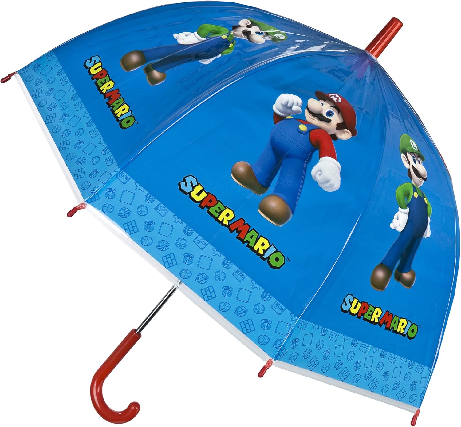 Undercover 66000000030 - Super Mario Umbrella - Super Mario Umbrella from Undercover, Length 66 cm, Diameter 69 cm
