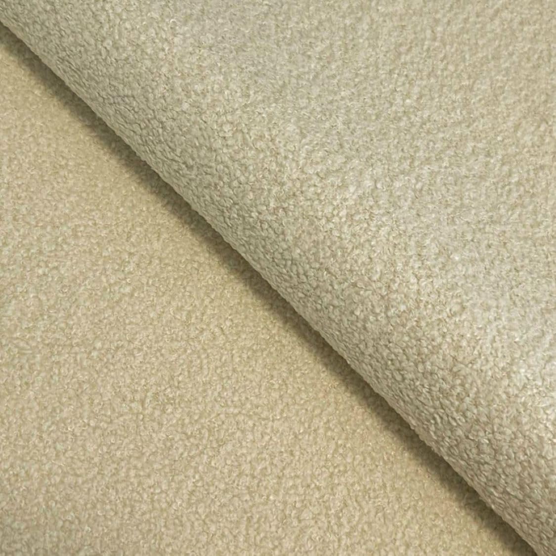 GRAINGOLD Rivon Bett, Boxspringbett mit Bettkasten, Polsterbett mit Bonell-Matratze, Boucle Stoff, mit Topper, mit Kopfteil (Beige, 160x200)