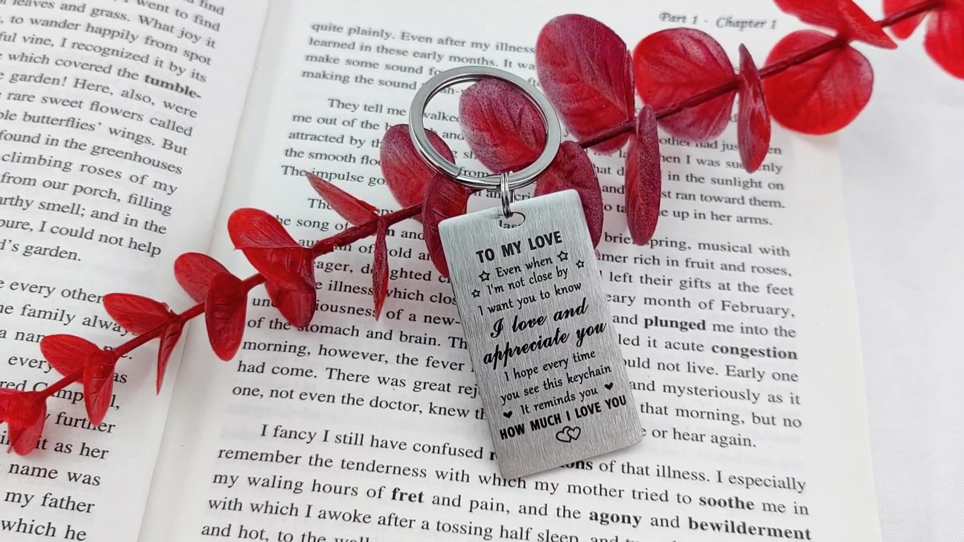 Amazon.com: Jzxwan Love Gift Keychain for Him Her Women Men
