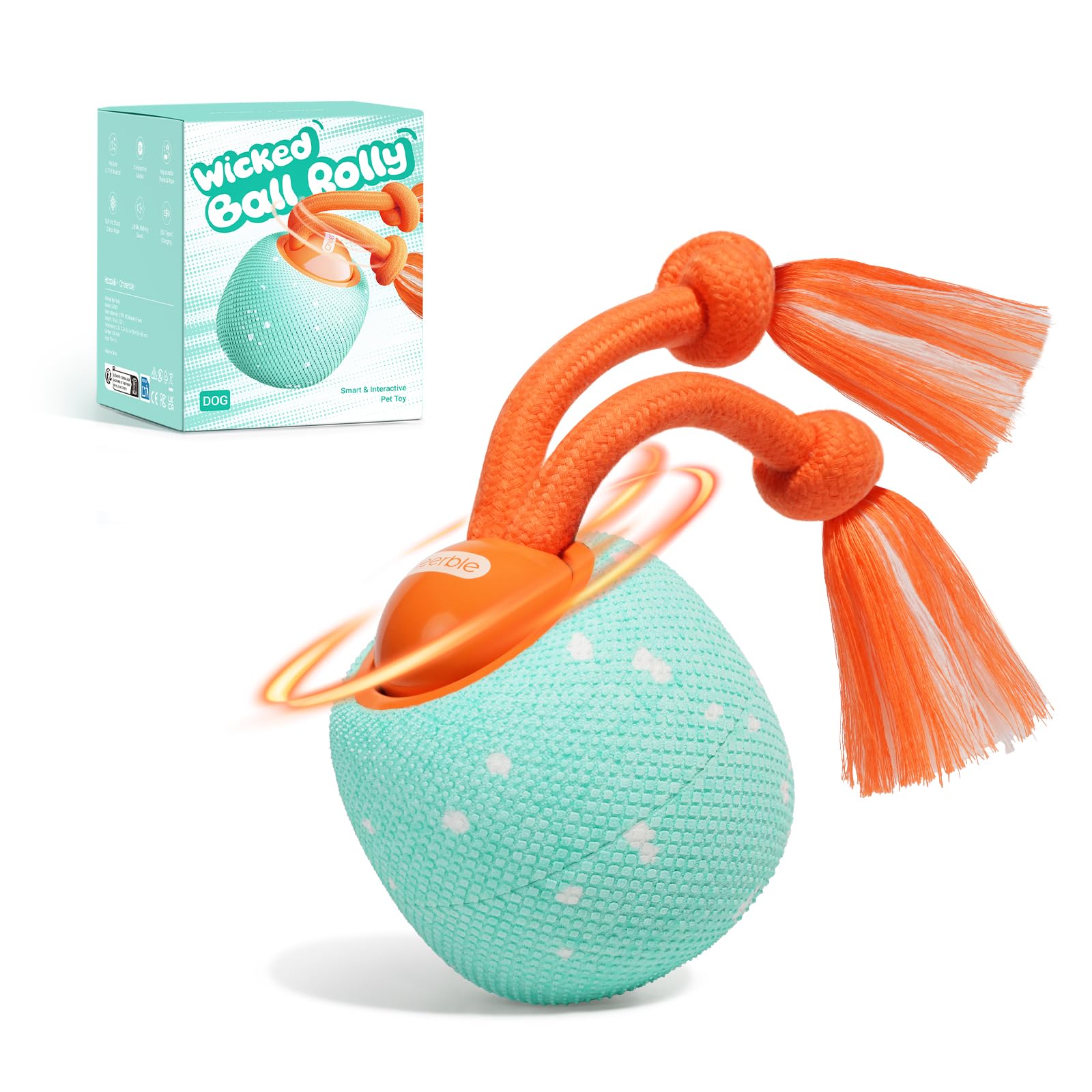 Pet Supplies : Hoochii Smart Interactive Dog Toy, Wicked Ball