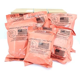 6 Meal HUMANITARIAN DAILY RATION MRE - RANDOM MENU - 2023