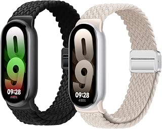 Braid Magnetic Wristband for Xiaomi Smart Band 9/8 Wristband Nylon Cotton Sport for Mi Band 9/8 for Women and Men