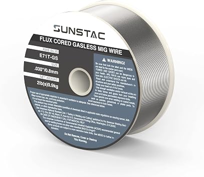 Sunstac E71T-GS 0.030" Gasless Flux Core Welding Wire, 2 LB