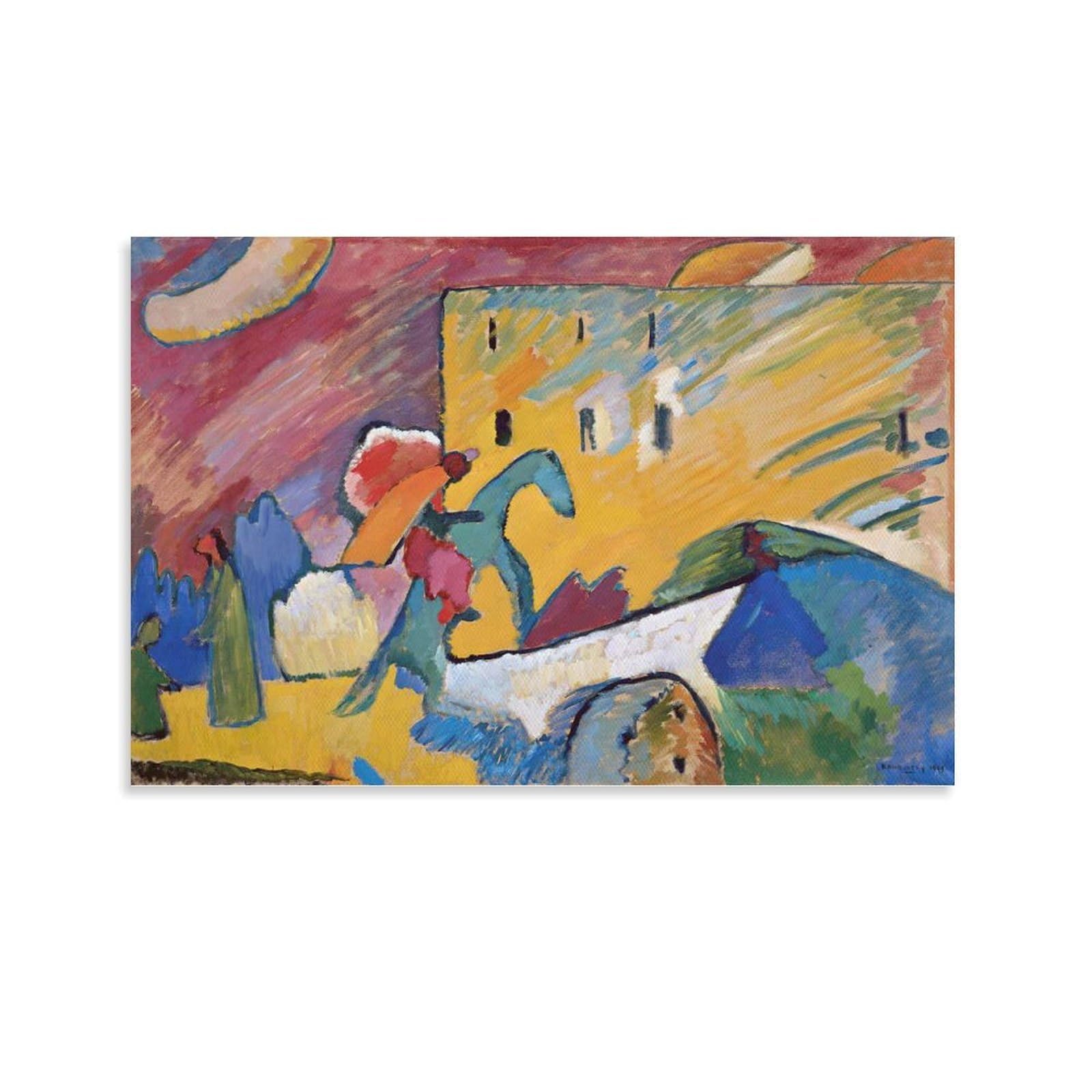 Improvisation 3 Kandinsky impression sur toile 60x90cm pour salon - 8
