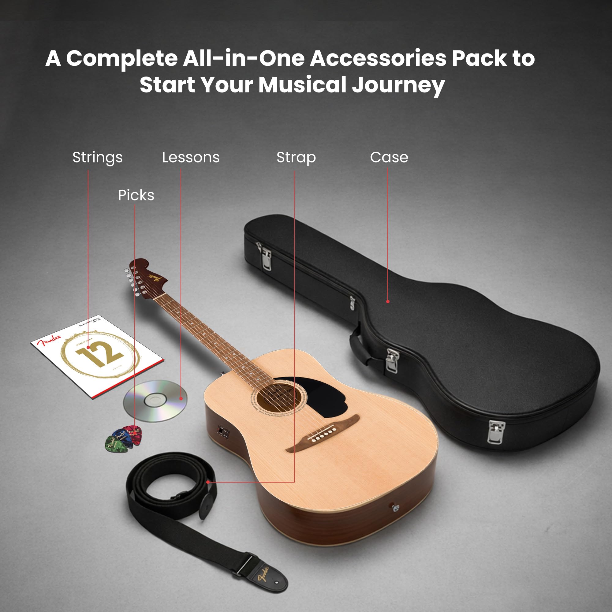 Amazon | Fender Redondo CE Dreadnought アコースティックエレキ