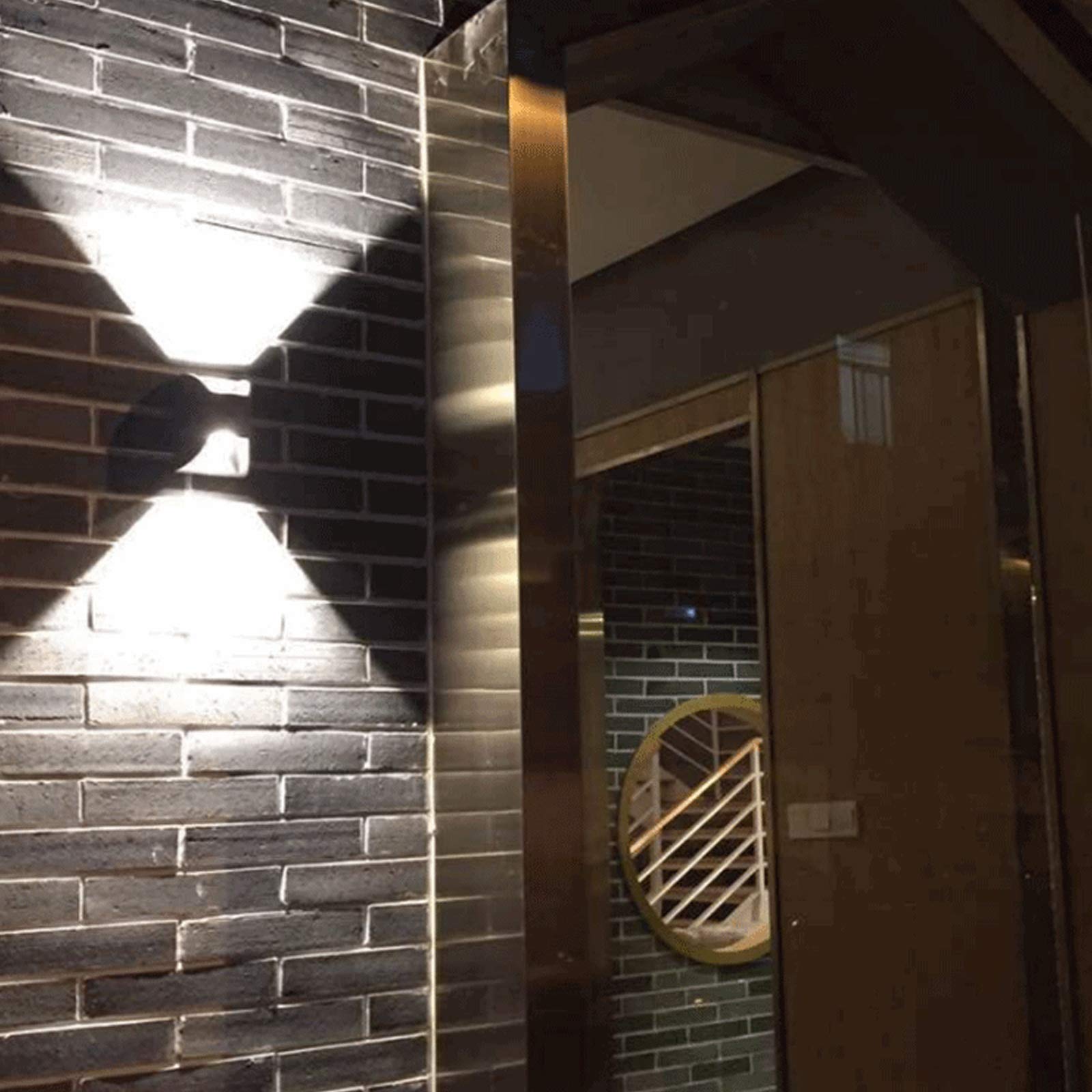 Aplique Pared LED IP65 Resistente al Agua, Exteriores, Aluminio, Interiores, 10 W, Blanco cálido, 3000 K, Luces fachada Modernas Patio, terraza, Color Blanco