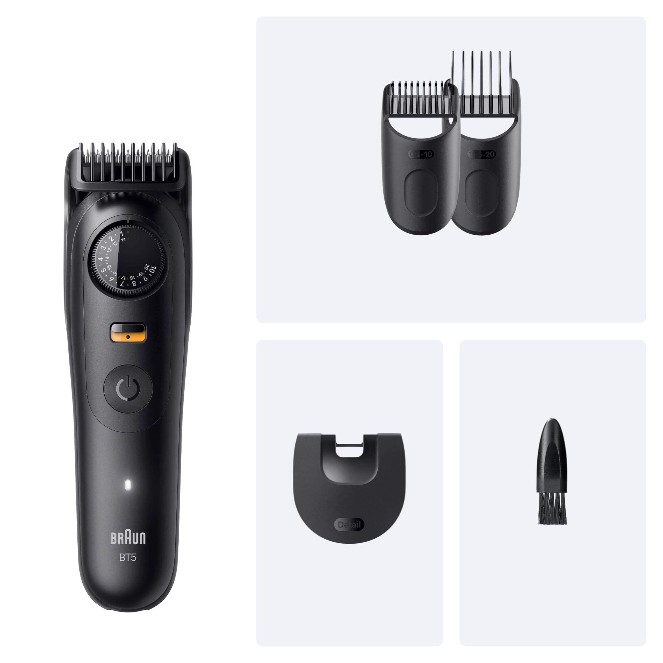 Braun Series 5 Barttrimmer BT5520, 120 Minuten Laufzeit, PrecisionWheel, Schwarz