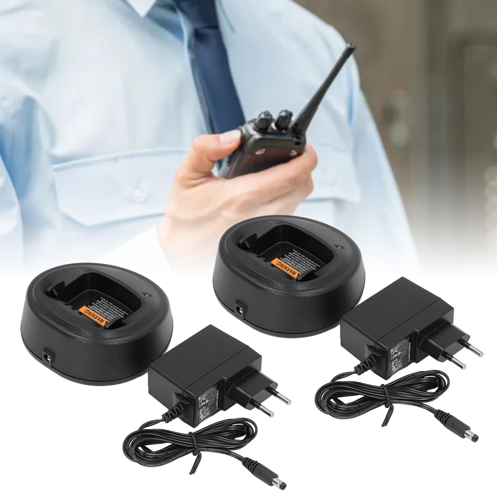 Radio Walkie Talkie - Base de Carga para Baterías, Cargador de Escritorio Compatible con CP200, CP340, CP360, CP380, PM400, PR400 - Recarga Rápida y Segura