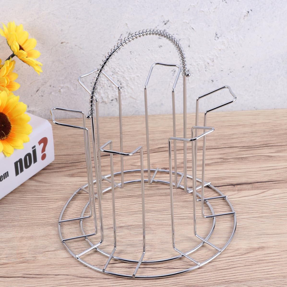 Water Cup Holder, Upside down Wine Glass Rack 2 Pcs Stainless Steel