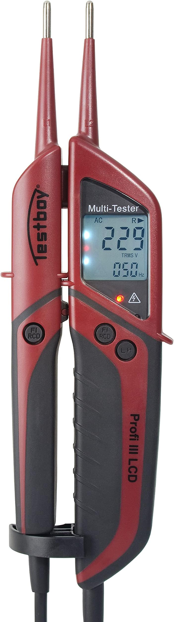 Testboy 2220029 2-Pole Voltage Tester with LCD Display