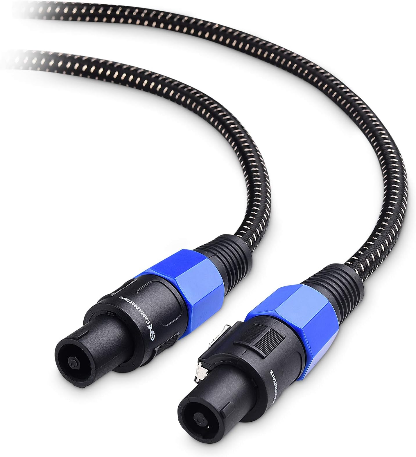Cable Matters Premium Braided 12AWG Speaker Cable 3 ft Compatible with Speakon NL4FC Port