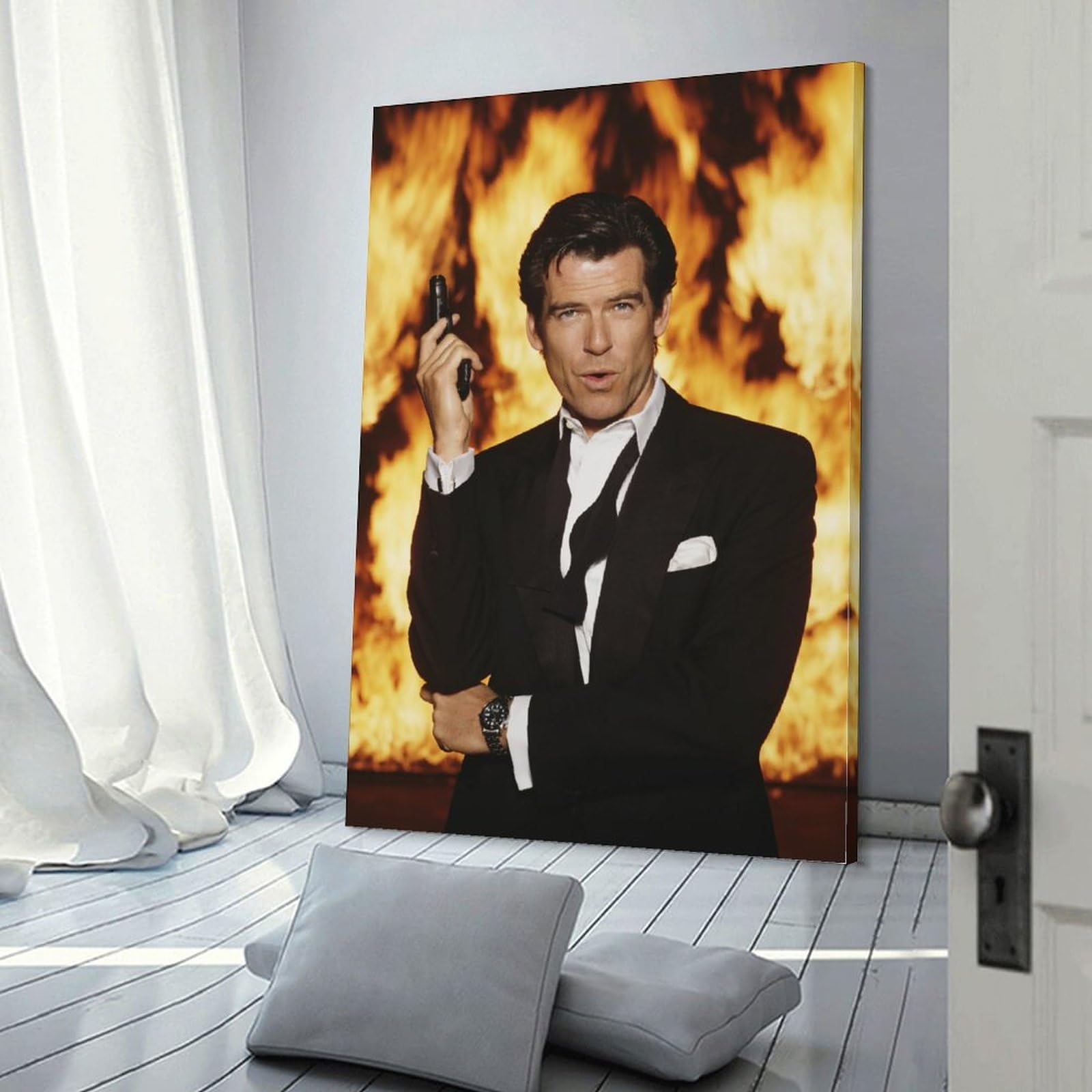 ピアースブロスナン 直筆サイン 保証書付 映画 写真 額縁付 007