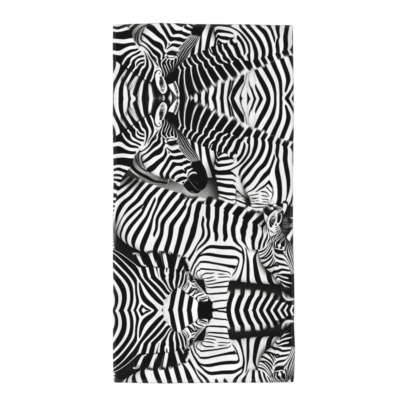GaxfjRu Zebra Print Bathroom Hand Towels Home Soft Highly Absorbent Hand Towels for Bath Gym and Spa