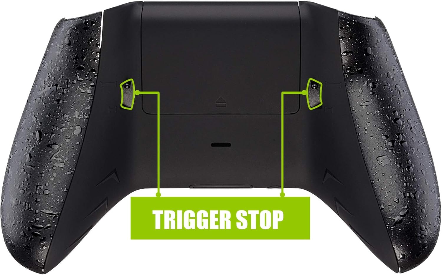 eXtremeRate FlashShot Trigger Stop Bottom Shell Kit & Chrome Pink Faceplate Shell for Xbox One S & Xbox One X Controller Model 1708 - Controller NOT Included