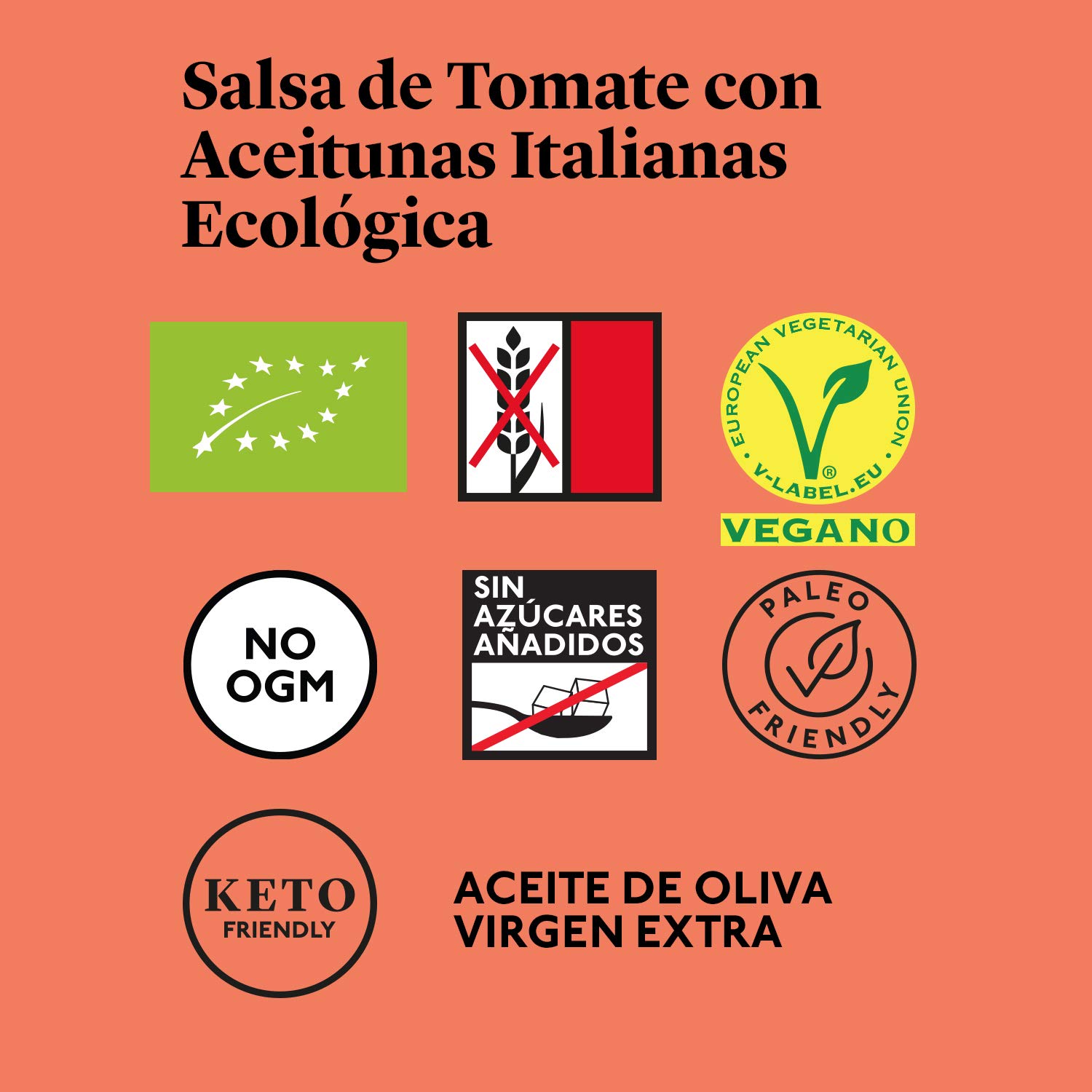 Delicious & Sons Pack de Salsas Italianas - Ecológicas - Sin Transgénicos - Sin Gluten (Pack de 4)
