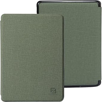 ZhaoCo Case for 6.8" Kindle Paperwhite 11th Generation-2021 and Kindle Paperwhite Signature Edition E-Reader, Slim PU Leather Smart Protective Cover Green