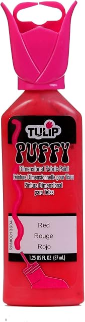 Tulip 1.25oz 3D Paint Puffy Red