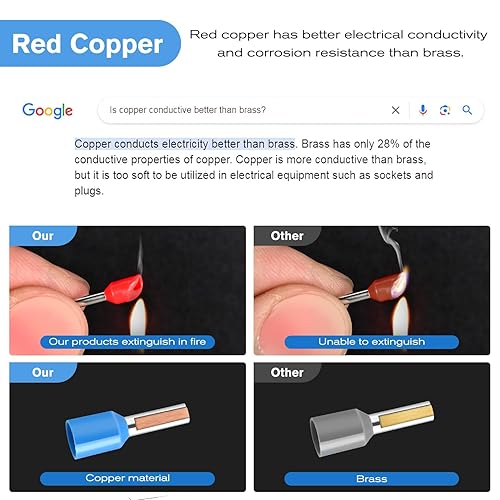 Miniatura 96 de Nilight 50015R - 200 conectores termocontraíbles – Conectores de alambre impermeables – Terminales eléctricos de grado marino automotriz – Kit