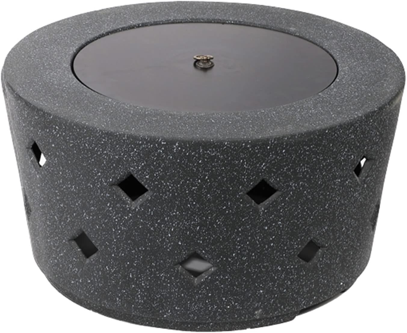 Lzcy 当店は最高な サービスを提供します マゴの人工石の縁を締めくいった鋼鉄の屋外ガーデンのパティオの火鉢のためのバーベキューブラジア