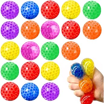 Anti-Stress Toy Set Mesh Stress Balls Squishy Balls Pack of 20