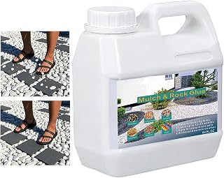 Landscape Stone Adhesive - Heavy-Duty Outdoor Bonding Agent, Weatherproof Gravel Stabilizer, Strong Ground Coverage Solution | Durable Sealant Creating Solid Surfaces On Patios, Long-Lasting Binder