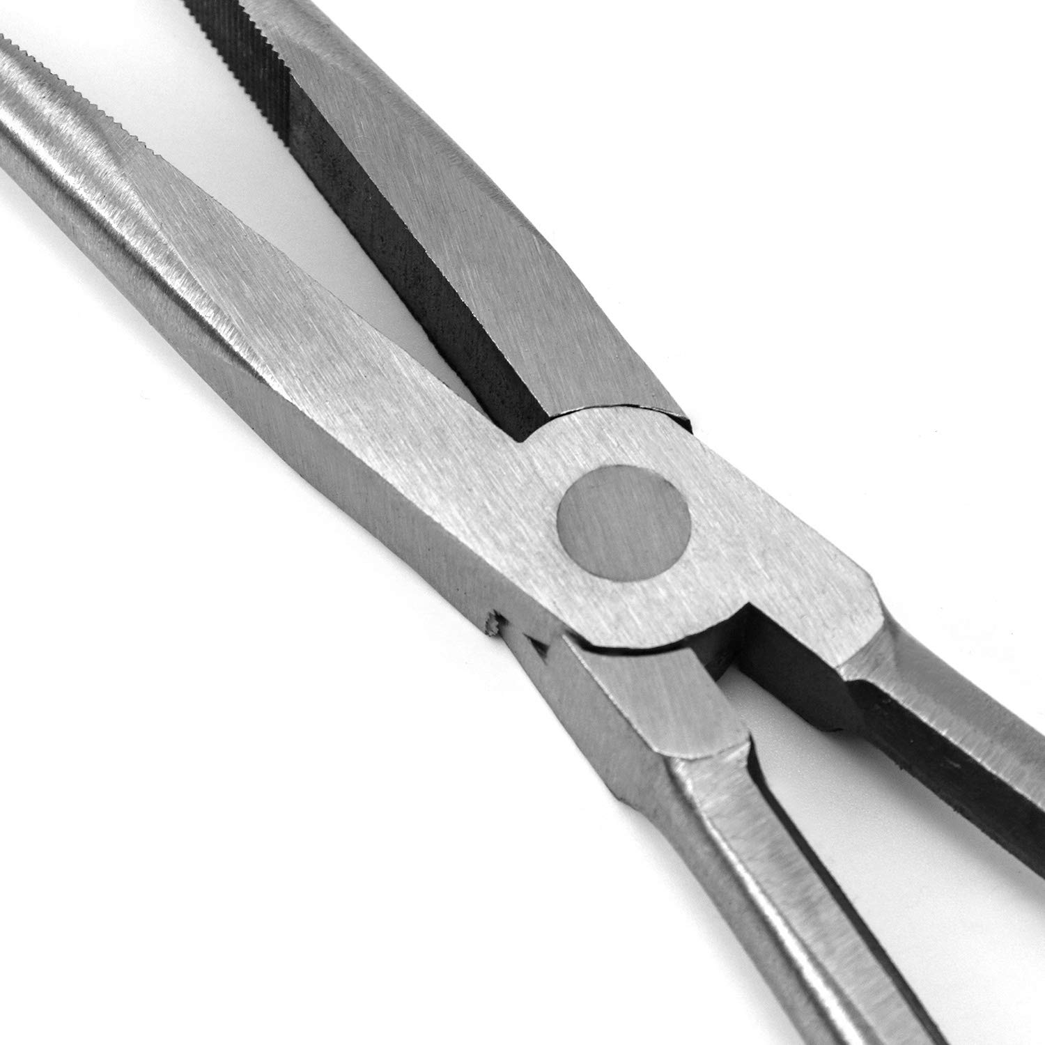 QWORK Pinze a becchi lunghi, Pinze a becco, con impugnatura antiscivolo per la riparazione di piccoli spazi, 280mm / 11"