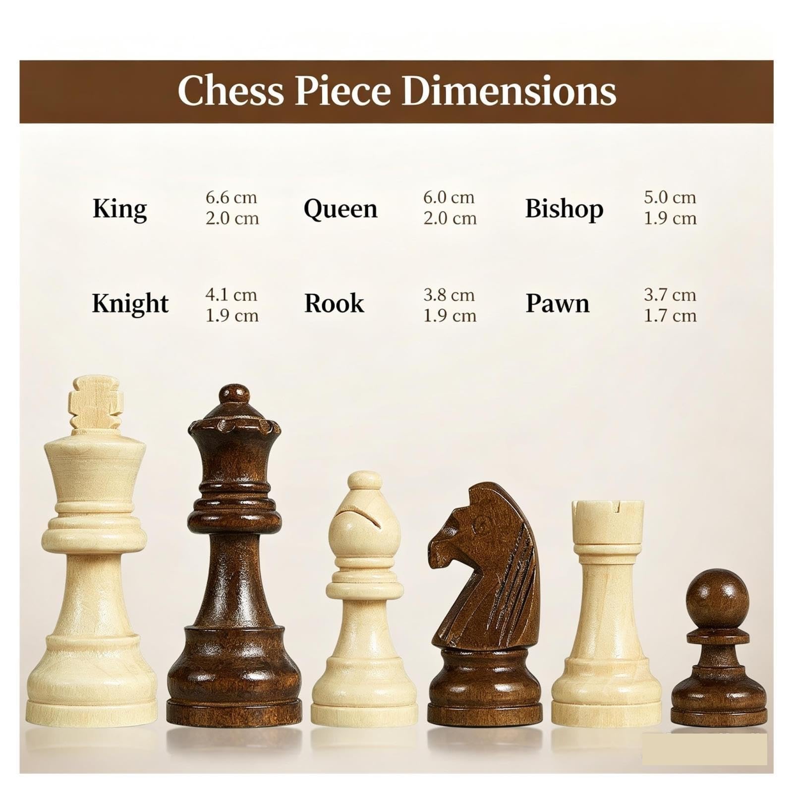 Solid Wood Chess Set, Folding Wooden Storage Box
