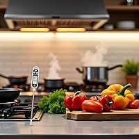 Vista 8 de Termómetro digital de cocina de plata para alimentos, pastel de carne, leche, barbacoa, termómetro para el hogar, sonda, medidor de sonda