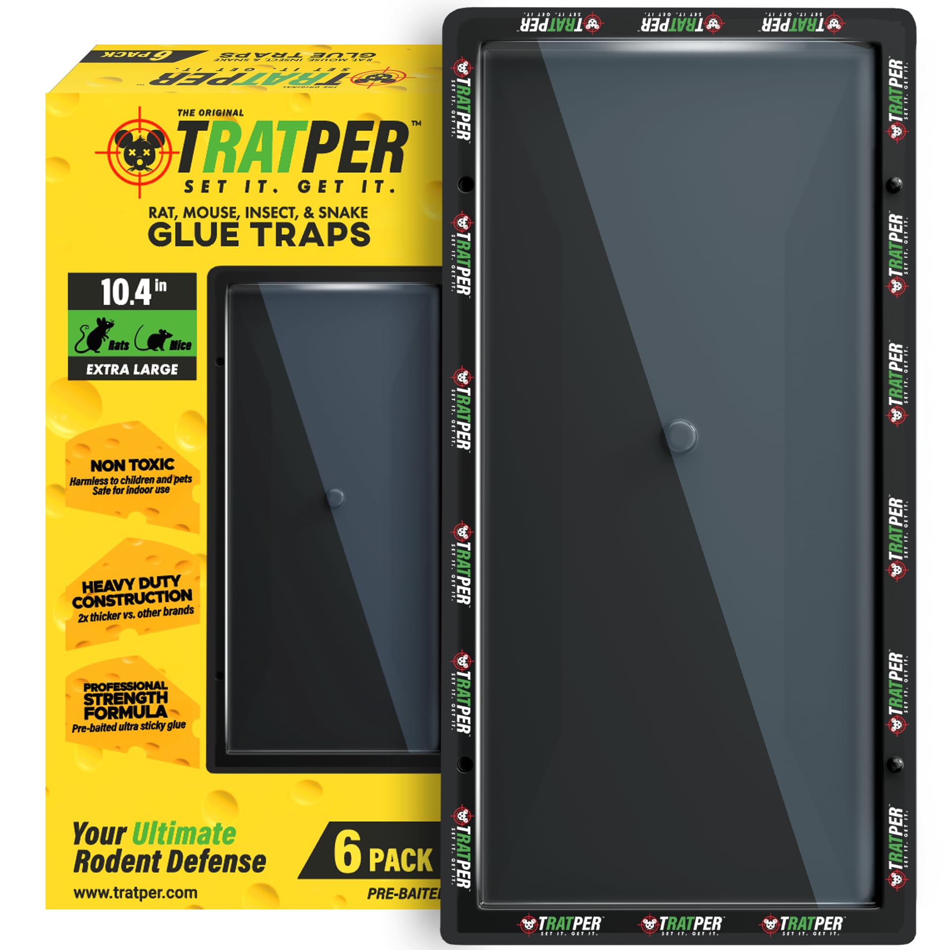 Amazon.com : TRATPER Glue Traps for Mice,Rat,Mouse,Snake,Lizard