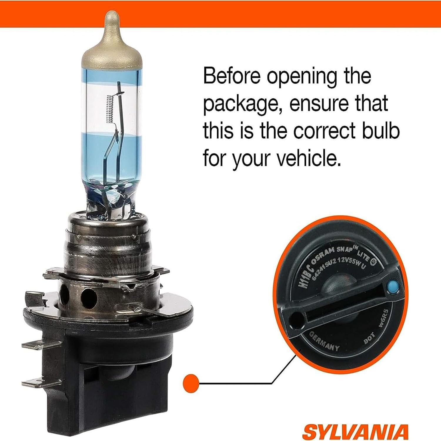 SYLVANIA - H11B SilverStar Ultra - High Performance Halogen Headlight Bulb, High Beam, Low Beam and Fog Replacement Bulb, Brightest Downroad with Whiter Light, Tri-Band Technology (Contains 2 Bulbs)