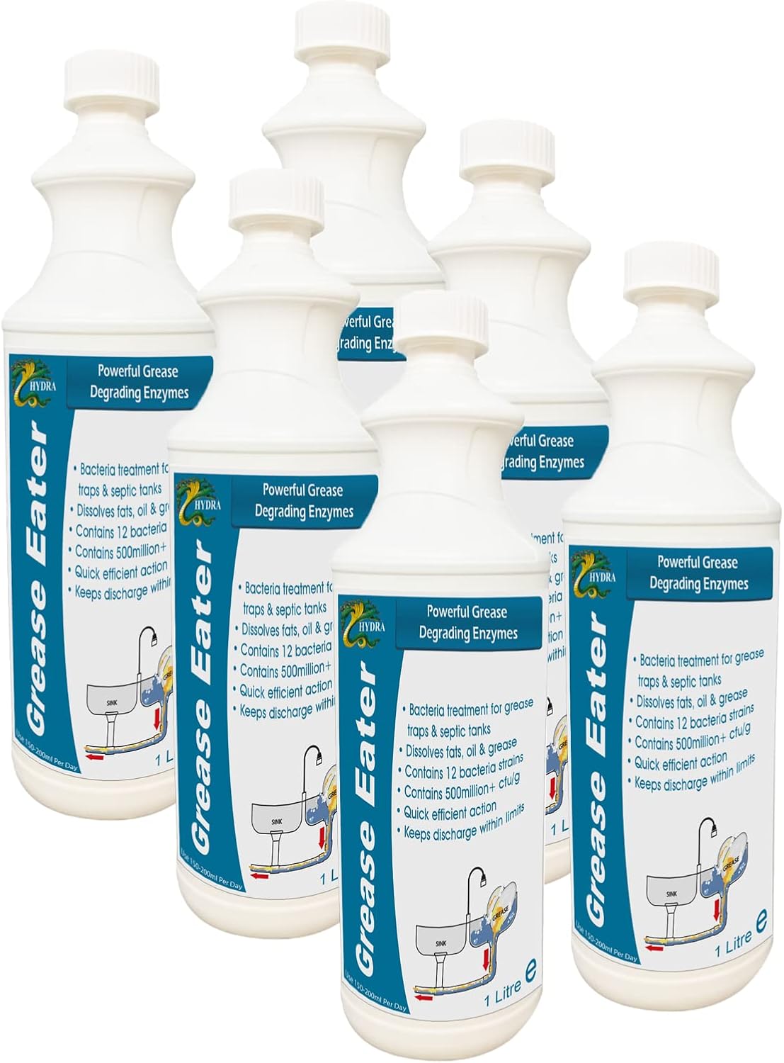 Hydra Grease Eater Grease Trap Enzyme Cleaner & Degreaser Heavy