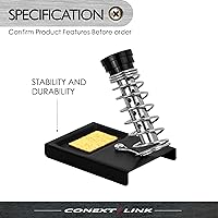 Vista 3 de Conext Link 1pc Soldering Iron Stand Spring Holder Support Station Solder Gun Sponge Metal （87075）