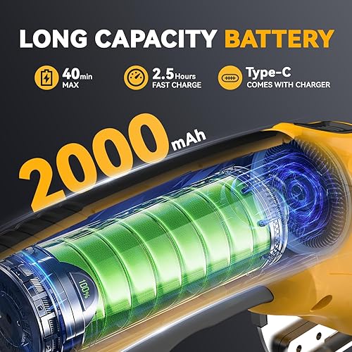 Miniatura 3 de Tijeras eléctricas inalámbricas cortador de cartón recargable de 4V, 3 cuchillas, bloqueo de seguridad y luz LED, cortador de caja para cartón