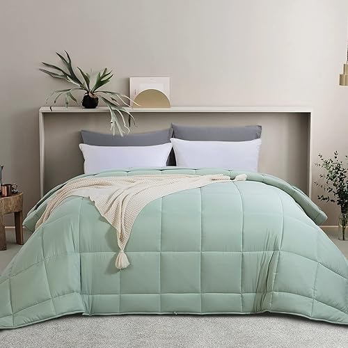 Miniatura 2 de HOMBYS Edredón de tamaño King de Alaska de 136 x 120 pulgadas para todas las estaciones, relleno de edredón de gran tamaño, edredón de cama