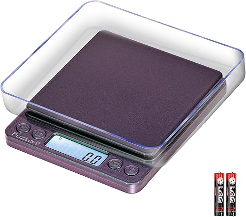 Fuzion Báscula digital de 0.03 oz de precisión, 105.82 oz (105.82 oz) Mini báscula de alimentos para hierbas, especias, joyas, oro, pequeña báscula
