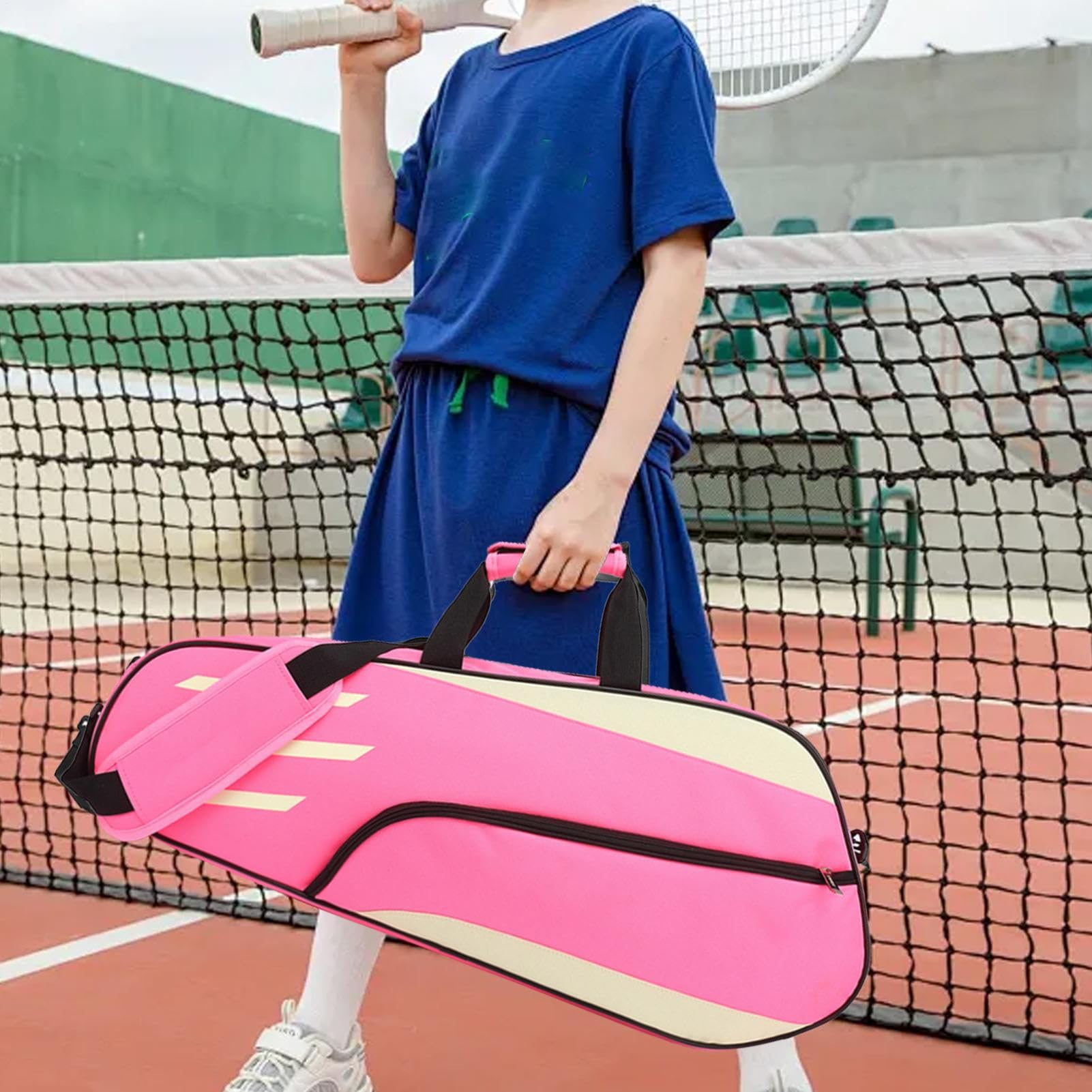 Bolsa Para Raquetas De Tenis - Bolsa Para Raquetas De Badminton, Cubierta Para Raquetas D Badminton, Amplia Funda Protectora De Hombro, Bolsas Para Cubrir Más Raquetas, Cubiertas Durables Para Attr