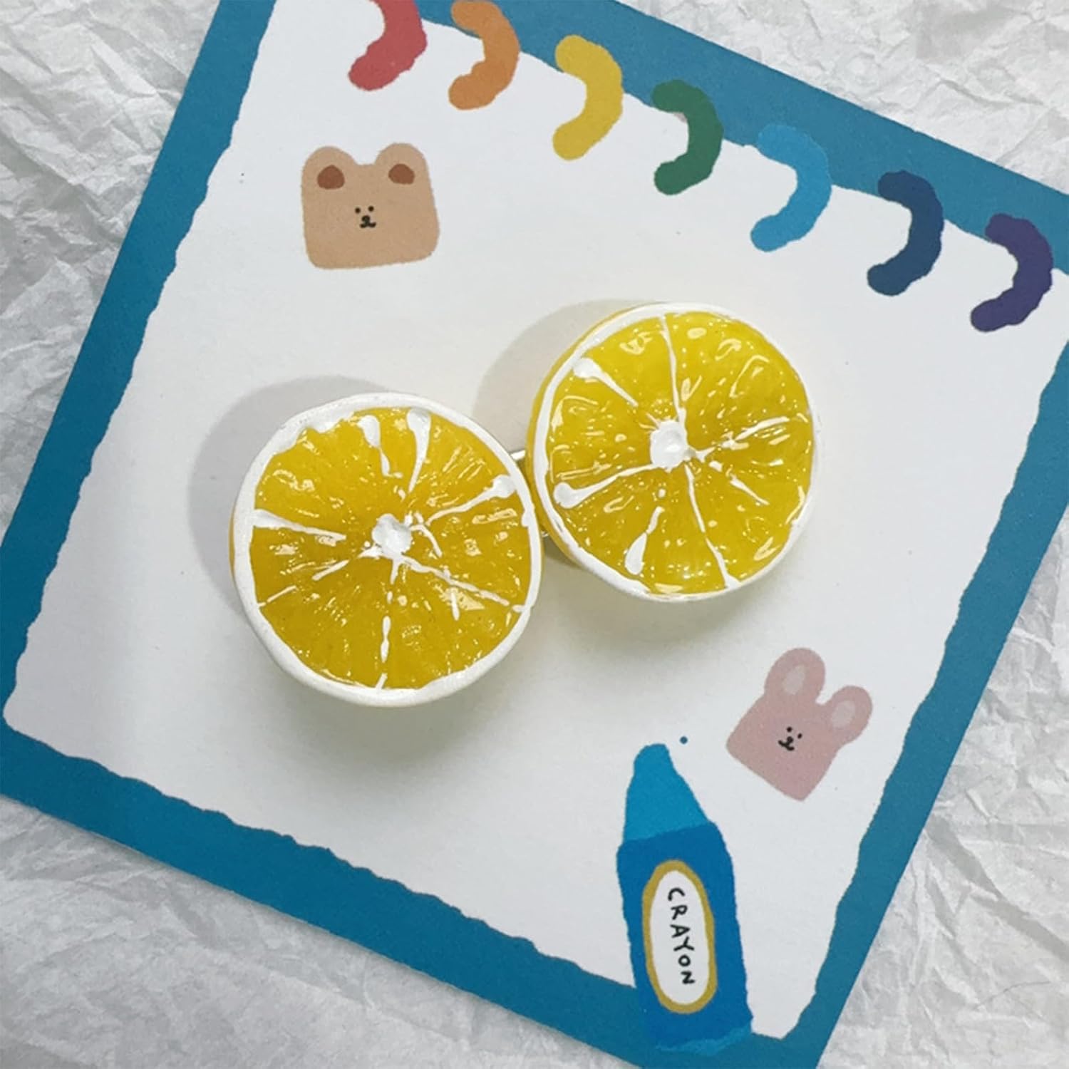 10PCS Yellow Double Lemon Hair Clip,Lemon Accessories for Women,Bangs Side Hairpins Hair Accessories Clips,Duckbill Hair Accessories - Image 6