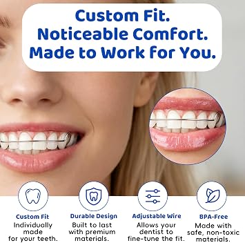 Custom Upper & Lower Hawley Retainers 2 Pack Teeth Retention Set (Clear)