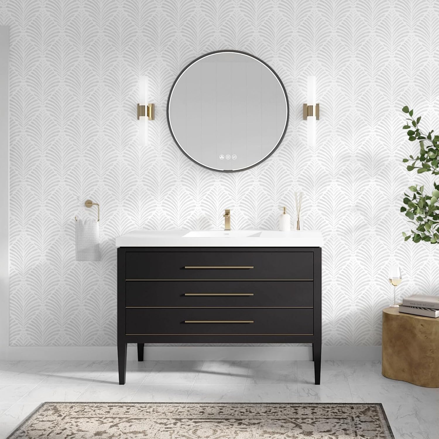 Safiyya Peel and Stick Wallpaper Boho Contact Paper 17.3"x393" Light Grey Geometric Modern Wall Paper Self Adhesive Removable Wallpaper for Bedroom Vinyl Rolls