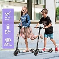 Vista 2 de Caroma Electric Scooter with Seat Option,500350W Motor Up to 2520 Miles Range & 2520 MPH Speed,9" Tires,Adjustable Electric Scooter for