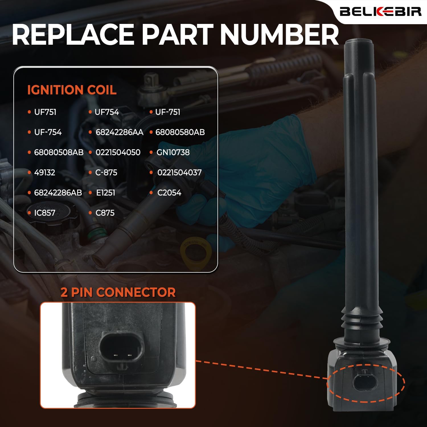 Set of 4 Ignition Coil Packs & Iridium Spark Plugs Compatible with 2.4L 2014-2020 Jeep Cherokee Compass Renegade, Ram ProMaster City, 15-17 Chrysler 200 13-16 Dodge Dart 16-18 Fiat 500X Replace UF751
